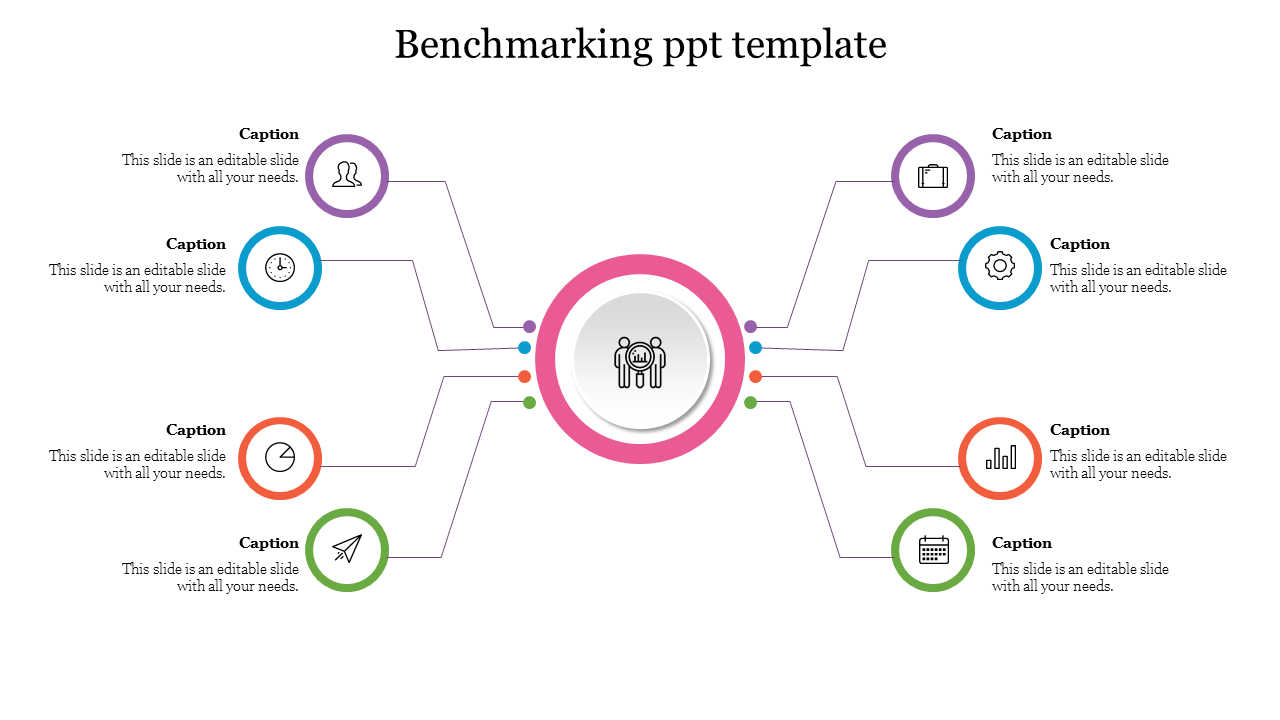 Creative Benchmarking PPT Template For Presentation